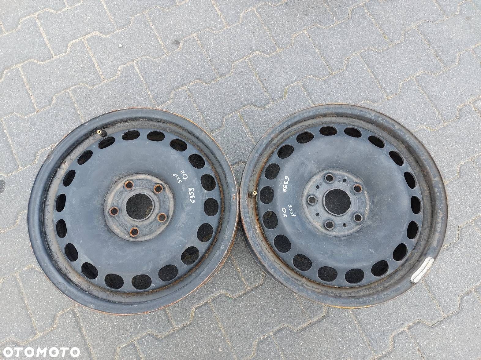 FELGA STALOWA 2 SZT 5x112 6,5Jx16 ET41 FI57,1 VOLKSWAGEN 3Q0601027C - 1