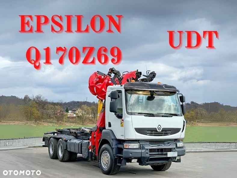 Renault KERAX 460 DXI * HAKOWIEC + EPSILON Q170Z69 * STAN BDB * 6x4 - 1