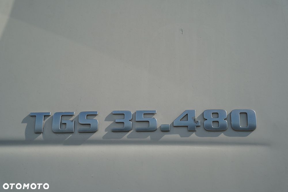 MAN MAN TGS 35.480 / 8x4 / HDS HIAB 288 EP-5 wysów : 12.7 M / SKRZYNIOWY - 7,4 M / UDŹWIG : 9400 KG / EURO 6 / STEROWANIE RADIOWE - 28