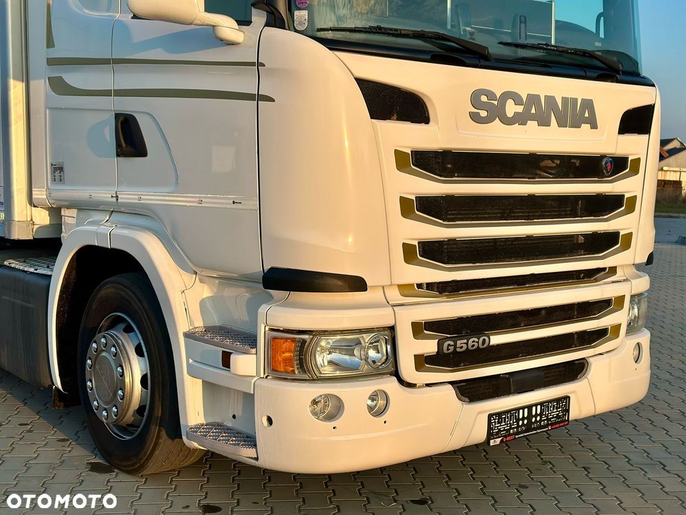 Scania G360 / IZOTERMA / 6.8 M DŁUGOŚCI / AUTOMAT / CAŁA NA PODUSZKACH / KLIMA POSTOJOWA / ELEKTRYCZNA ROLETA TYŁ / SYPIALKA - 12