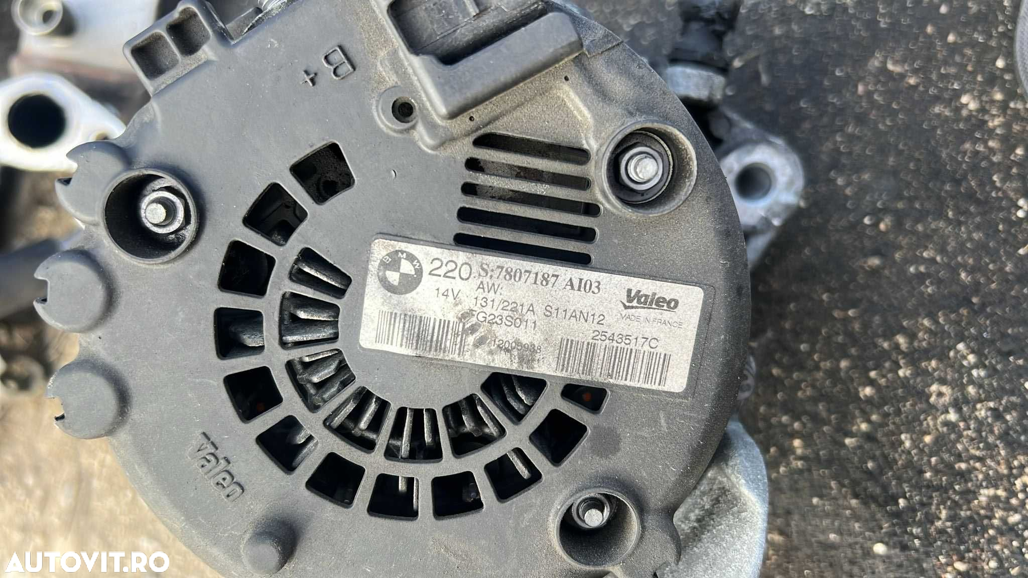 Alternator BMW seria 7 F01 F02 730d seria 5 F10 F07 N57 220A 7807187 - 3
