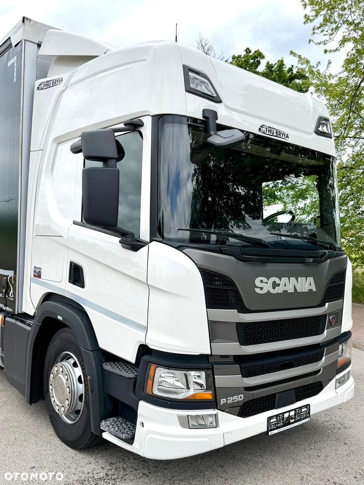 Scania P250 / SYPIALKA / FIRANKA / 22 EUROPALETY / SPROWADZONA / NOWE OPONY / E6 / SILNIK 6 CYLINDROWY / - 7