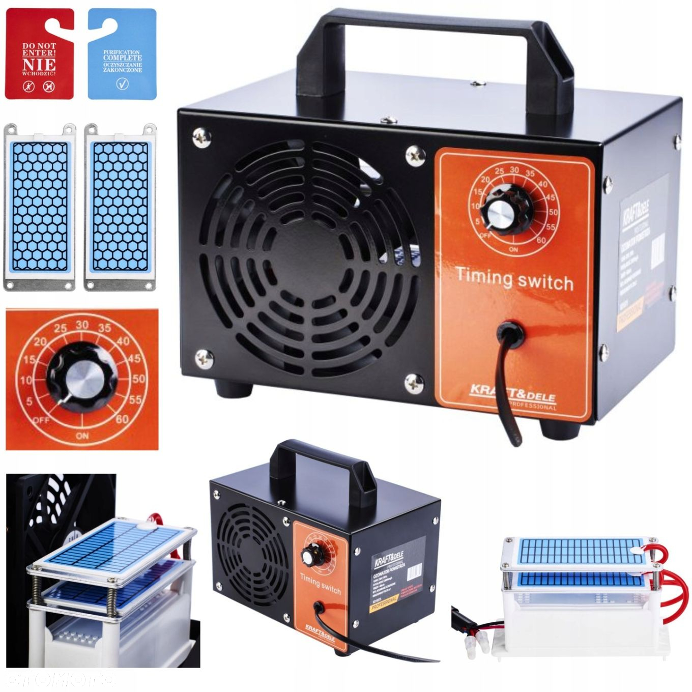 KD GENERATOR OZONU OCZYSZCZACZ POWIETRZA ZAPACHÓW 28000mg/h 150W KD10575 - 14