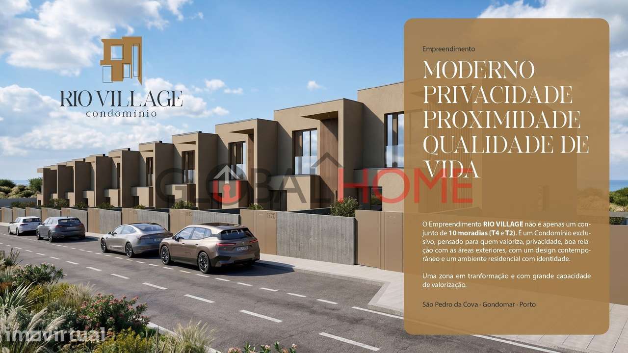 Moradias T4 NOVAS | RIO VILLAGE — São Pedro da Cova - Grande imagem: 2/46