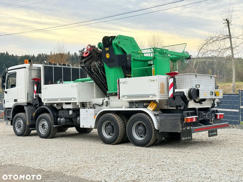 Mercedes-Benz * HDS Palfinger 150002 + FLY JIB PJ 170 * Mercedes Actros 8x6 * Dźwig * 40 TON * Wyciągarka * 35 Metrów * Kosz * - 10