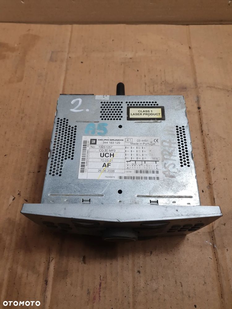 } RADIO FABRYCZNE OPEL ZAFIRA ASTRA 344183129 - 1