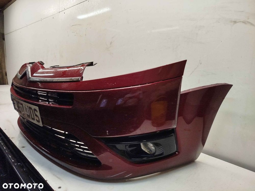 + ZDERZAK PRZÓD PRZEDNI DO CITROEN C4 GRAND PICASSO KHLD BORDO BORDOWY HALOGENY - 3