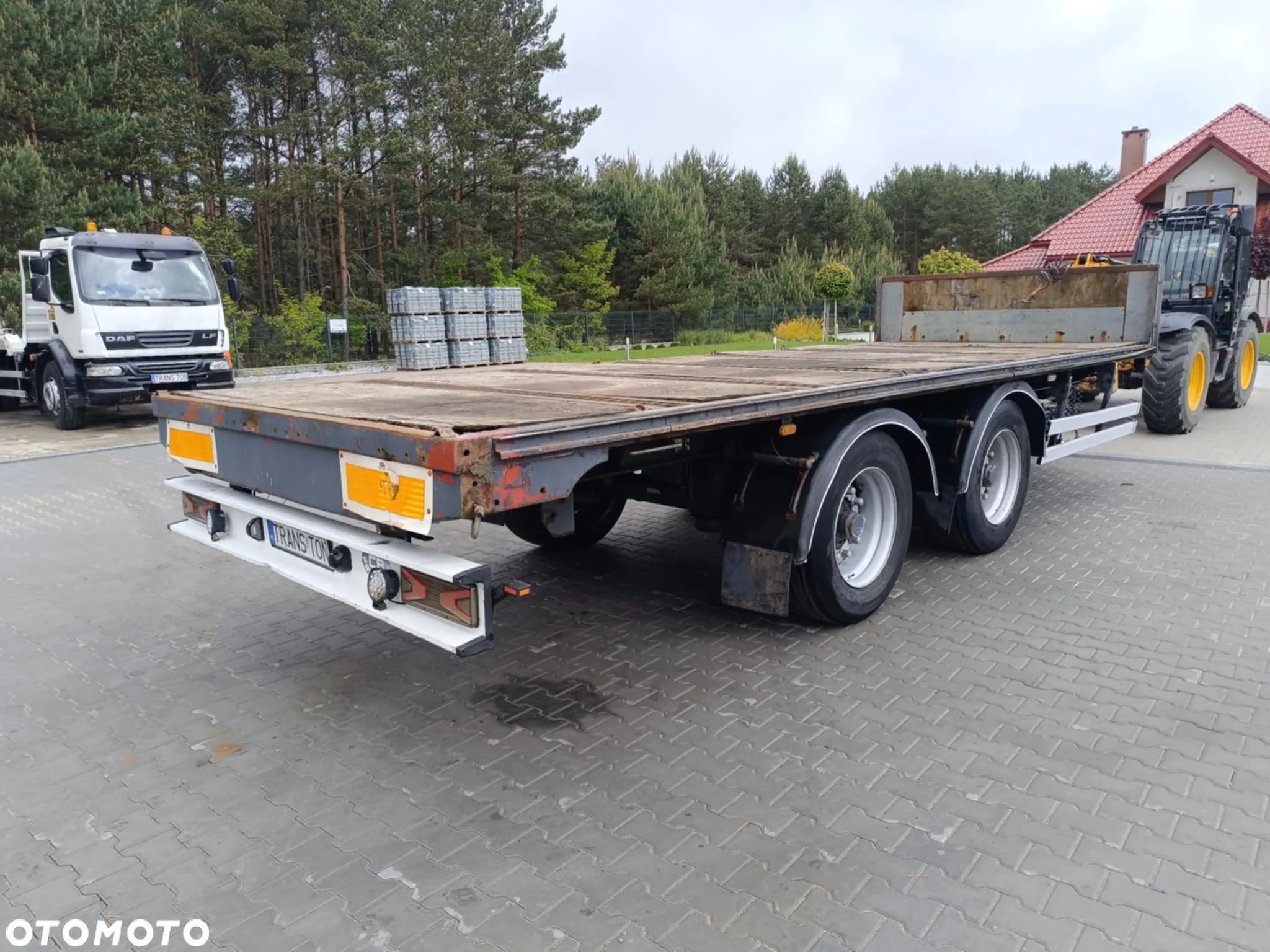 Schmitz Cargobull tandem 2 osie 2007 rok BPW dolny zaczep 6,9 dł platforma - 1