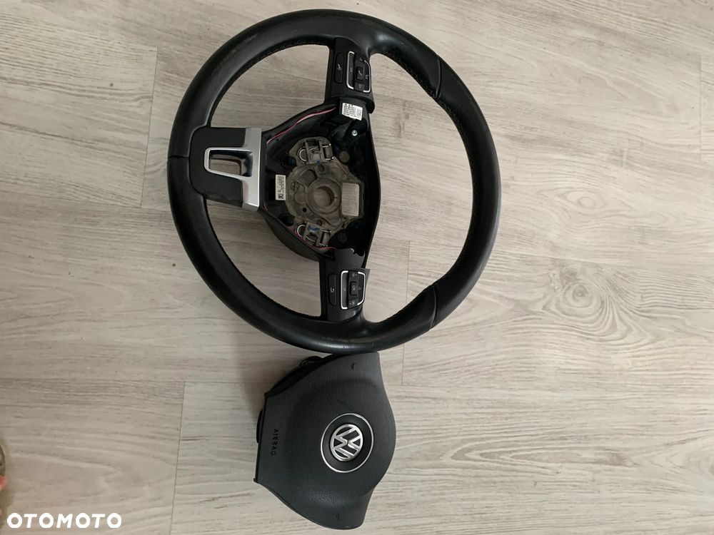 PODUSZKA POWIETRZNA KIEROWCY AIRBAG PRZÓD VW PASSAT B7 3C8880201AA kierownica skórzana 3C8419091B - 9