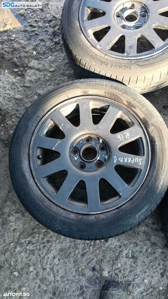 Set 4 Jante Roti Aliaj 205 55 16 R16 ET45 Volkswagen Golf 5 2004 - 2008 [M9582] - 2