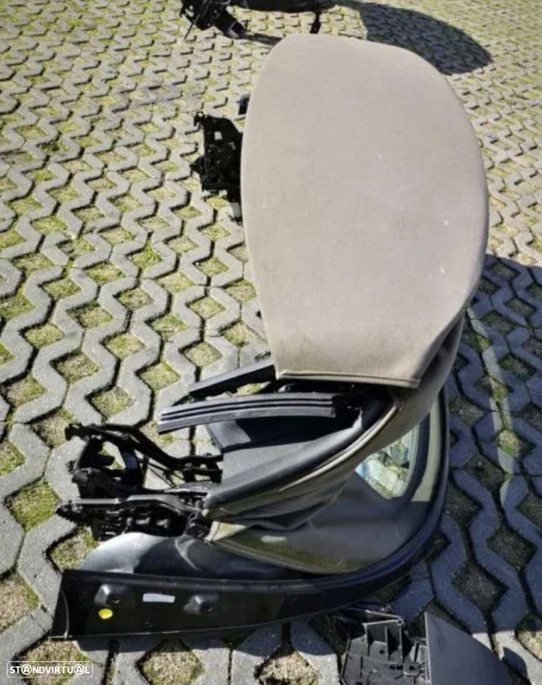 Audi TT / TTS 8S Cabrio 2016–2019 Capota Completa + Mecanismo (Castanho) OEM - 4