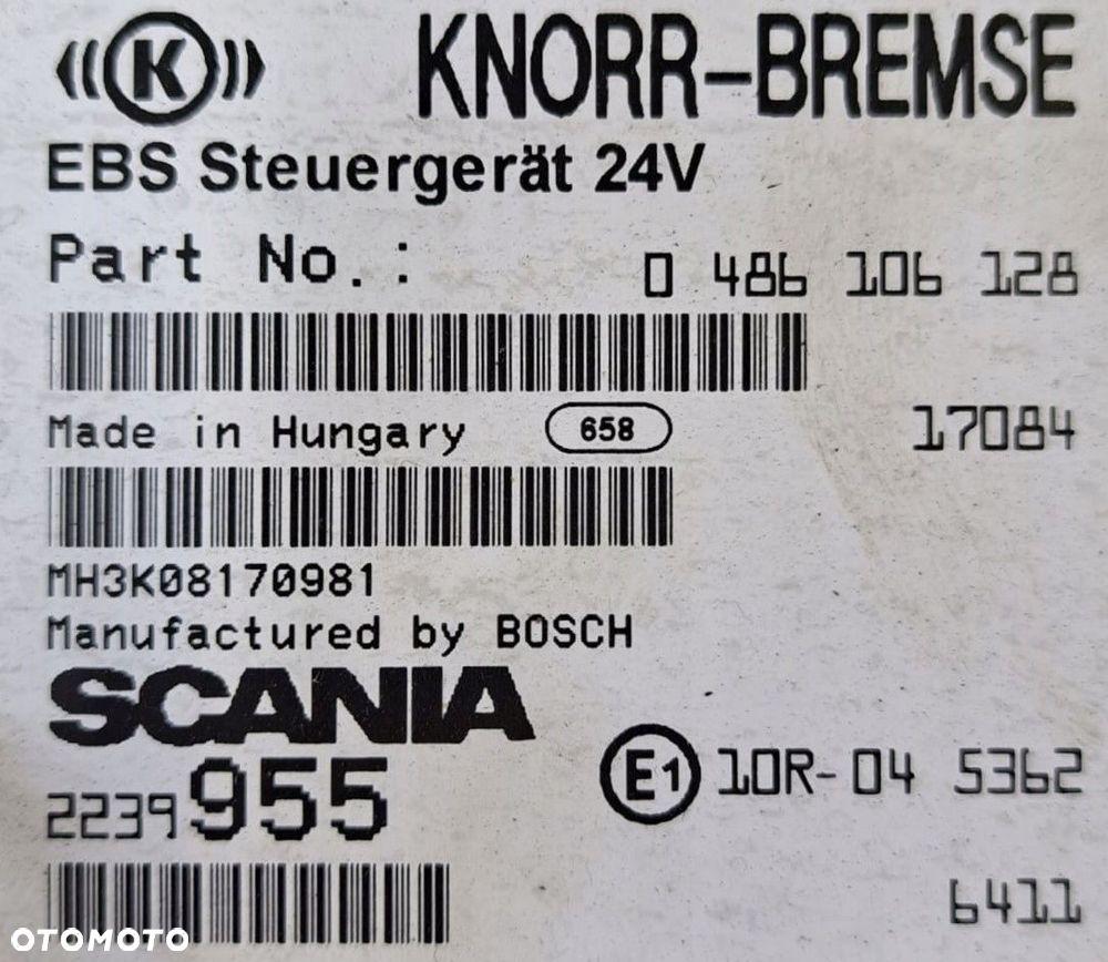 STEROWNIK MODUŁ EBS SCANIA 2239955 - 3