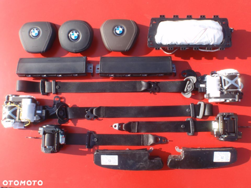 BMW 5 G31 LEWA PODUSZKA DACHOWA KURTYNA KURTYNY AIRBAG PODUSZKI AIR BAG PASY PAS DESKA oryginał - 2