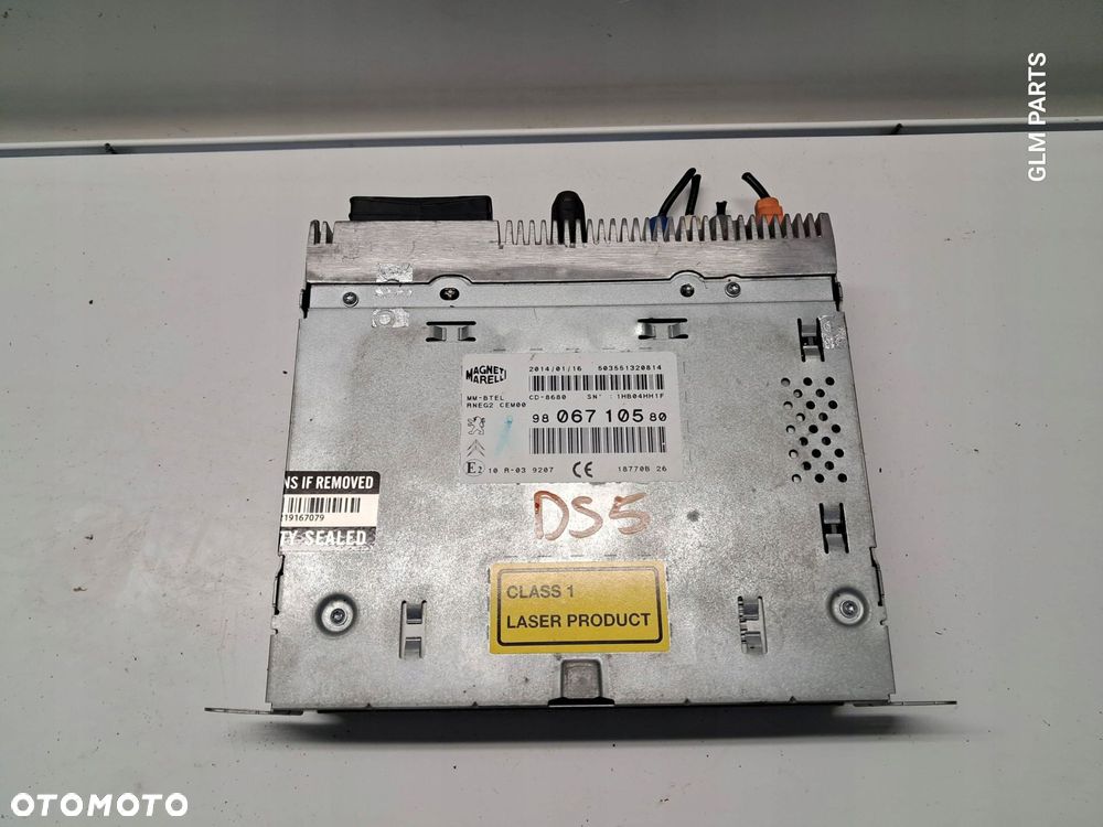 citroen ds5 radio radioodtwarzacz 9806710580 navi nawigacja - 1