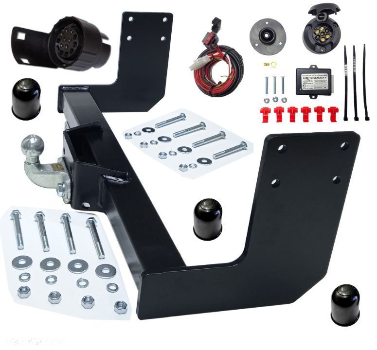 VW VOLKSWAGEN CRAFTER1I 2006-16 MERCEDES SPRINTER 2 II hak holowniczy +MODUŁ7PIN/13P - 3