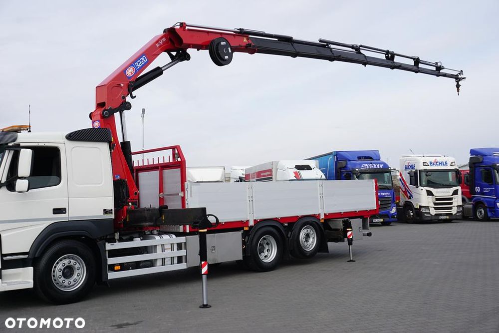 Volvo FM / 500 / 6 X 2 / SKRZYNIOWY + HDS / HMF 3220 K7 / WYS. 18,9 M / OŚ SKRĘTNA - 32