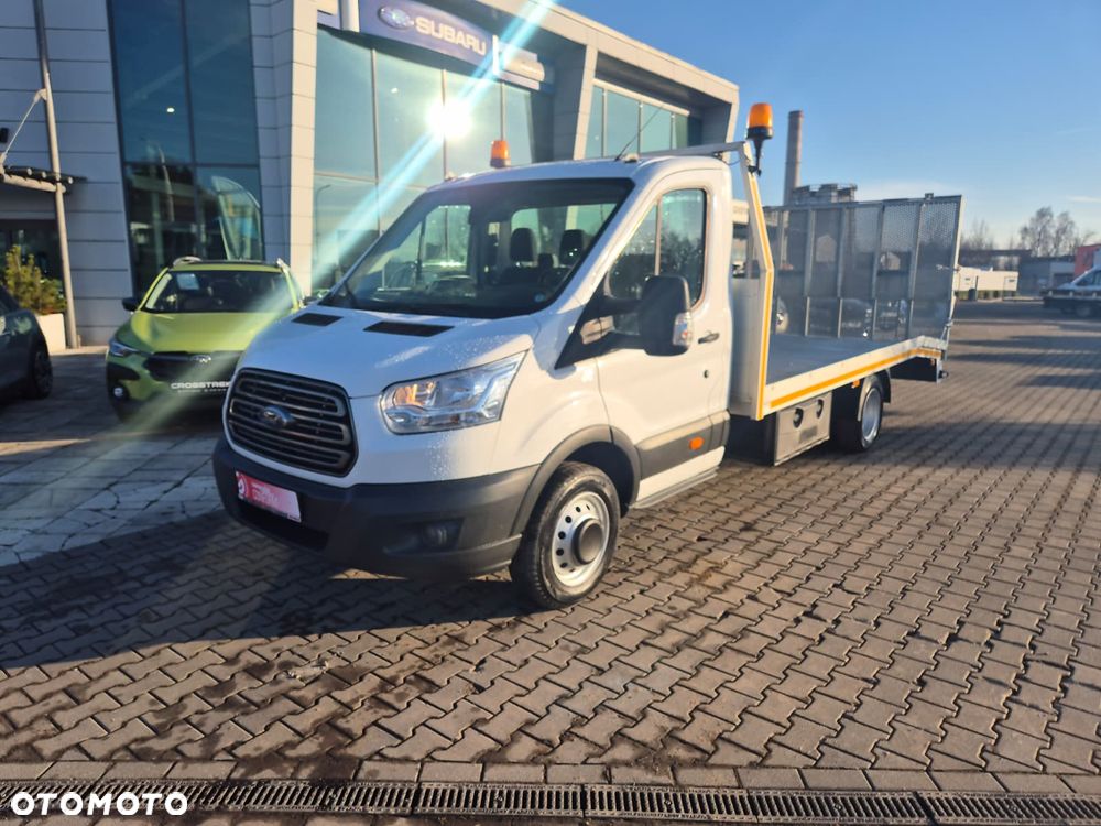Ford Transit 2.0 TDCi / AUTOLAWETA / LAWETA DO MASZYN / SZEROKI NAJAZD / STAN IDEALNY / 1 WŁ / BEZWYPADKOWY / ORYGINALNY PRZEBIEG / 3 MIEJSCA / POMOC DROGOWA / NAPĘD TYŁ / EURO 6 / NISKI PRZEBIEG! - 3