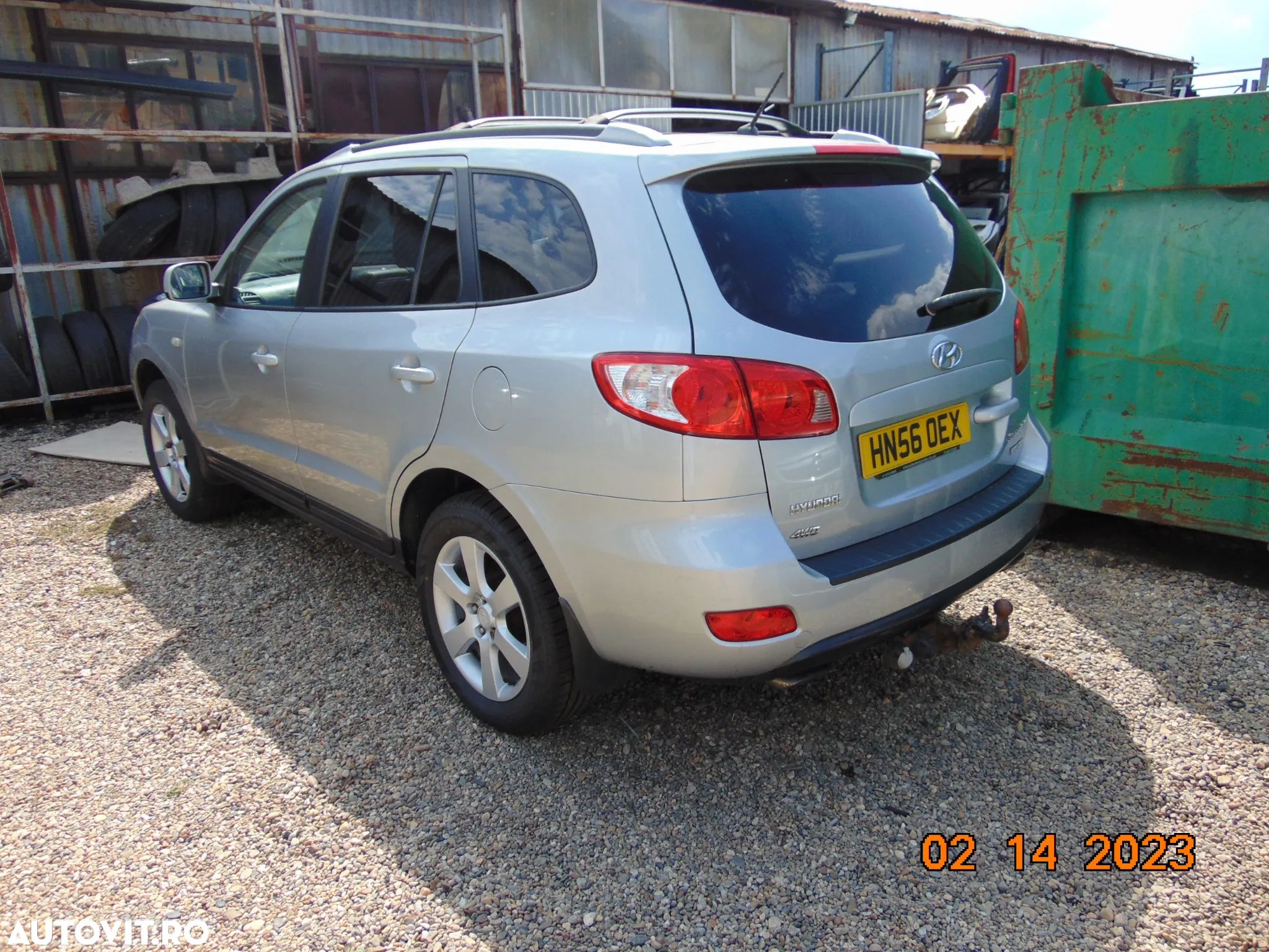 Dezmembrez Hyundai Santa fe 2 motor 2.2 cutie automata 4x4 culoare gri jante aliaj r18 - 1