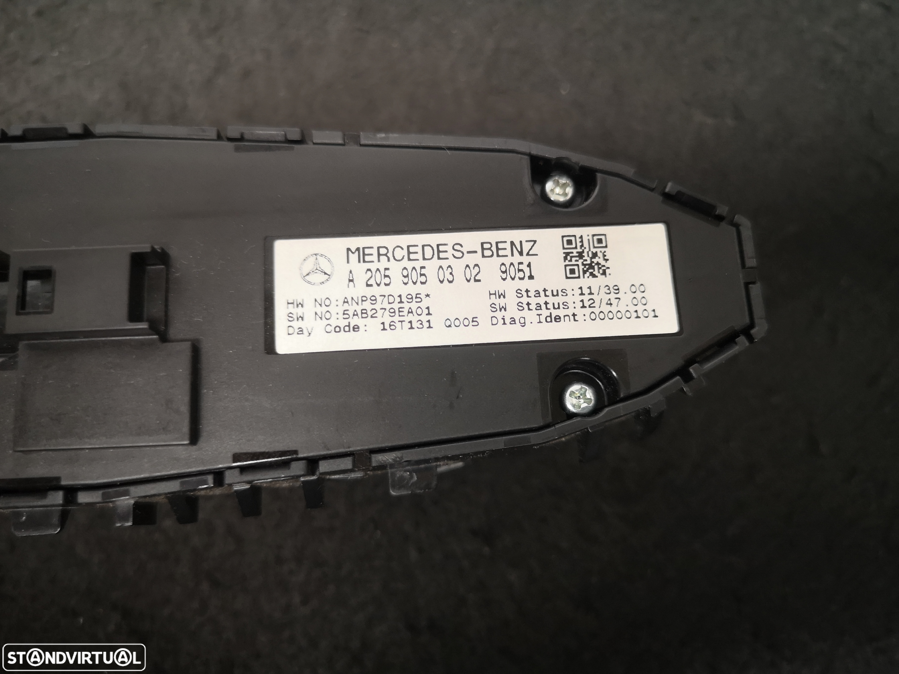 Interruptor comando vidros espelhos Mercedes w205 coupe 2014+ - 5