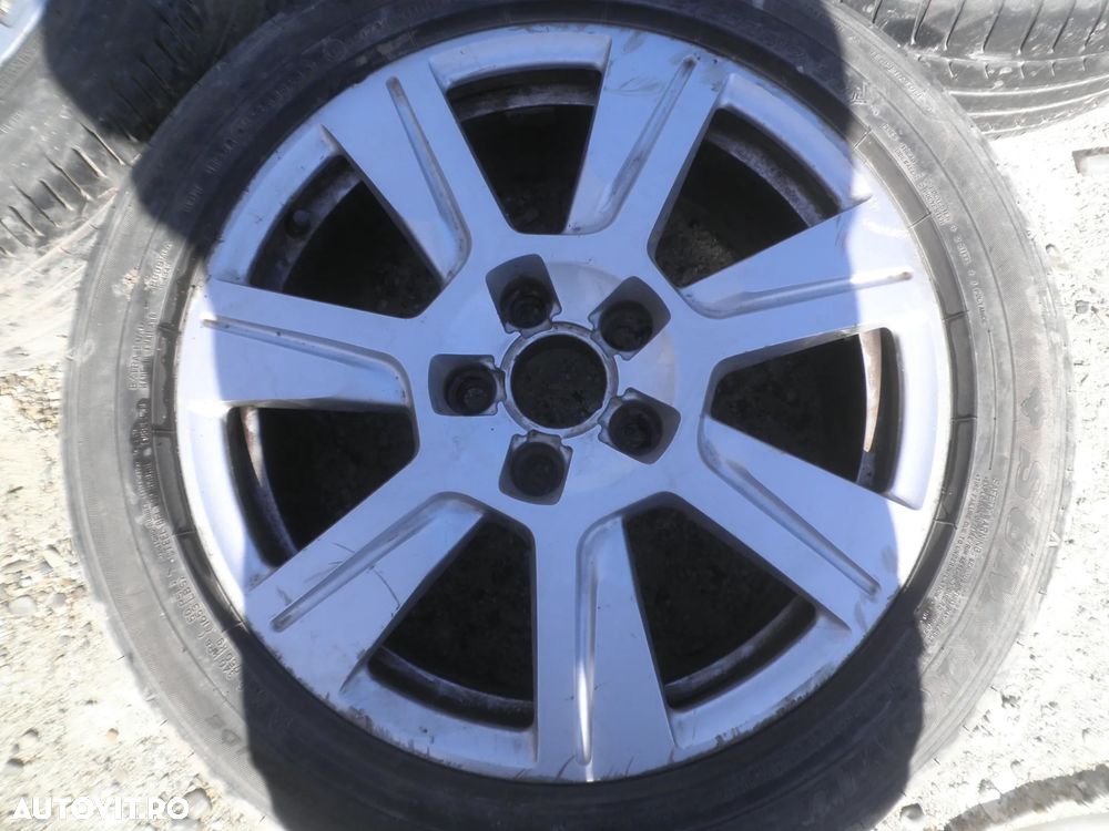 Jante 17" cu anvelope 225/50/R17 Audi A6 C6 4F0601025C 7.5J ET45 - 3