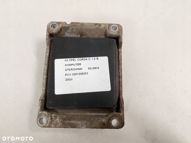 OPEL CORSA C 3 III 1.2 B KOMPUTER STEROWNIK SILNIKA ECU 0261208253 - 3