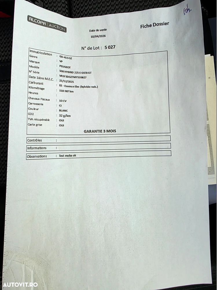 Peugeot 508 PHEV 225ch EAT8 GT - 33