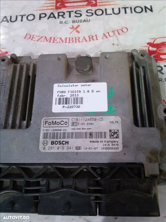 calculator motor ford fiesta 1.6 d an fabr. 2013 - 1