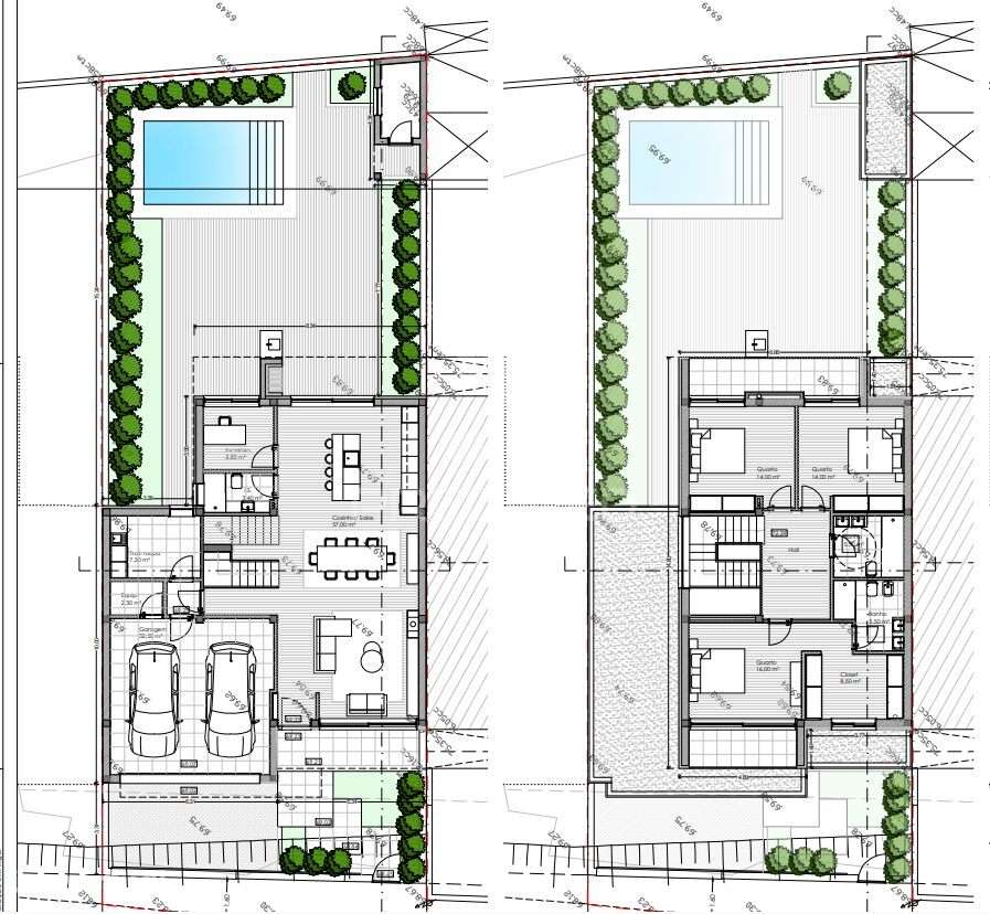 Terreno - Moradia de 3 frentes - Vilar do Paraíso - Grande imagem: 4/4