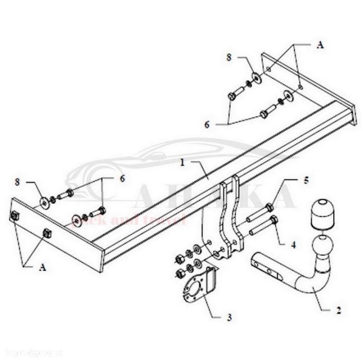 Hak Holowniczy Odkręcany Do Volvo V70 Kombi 2007-2016 - 5