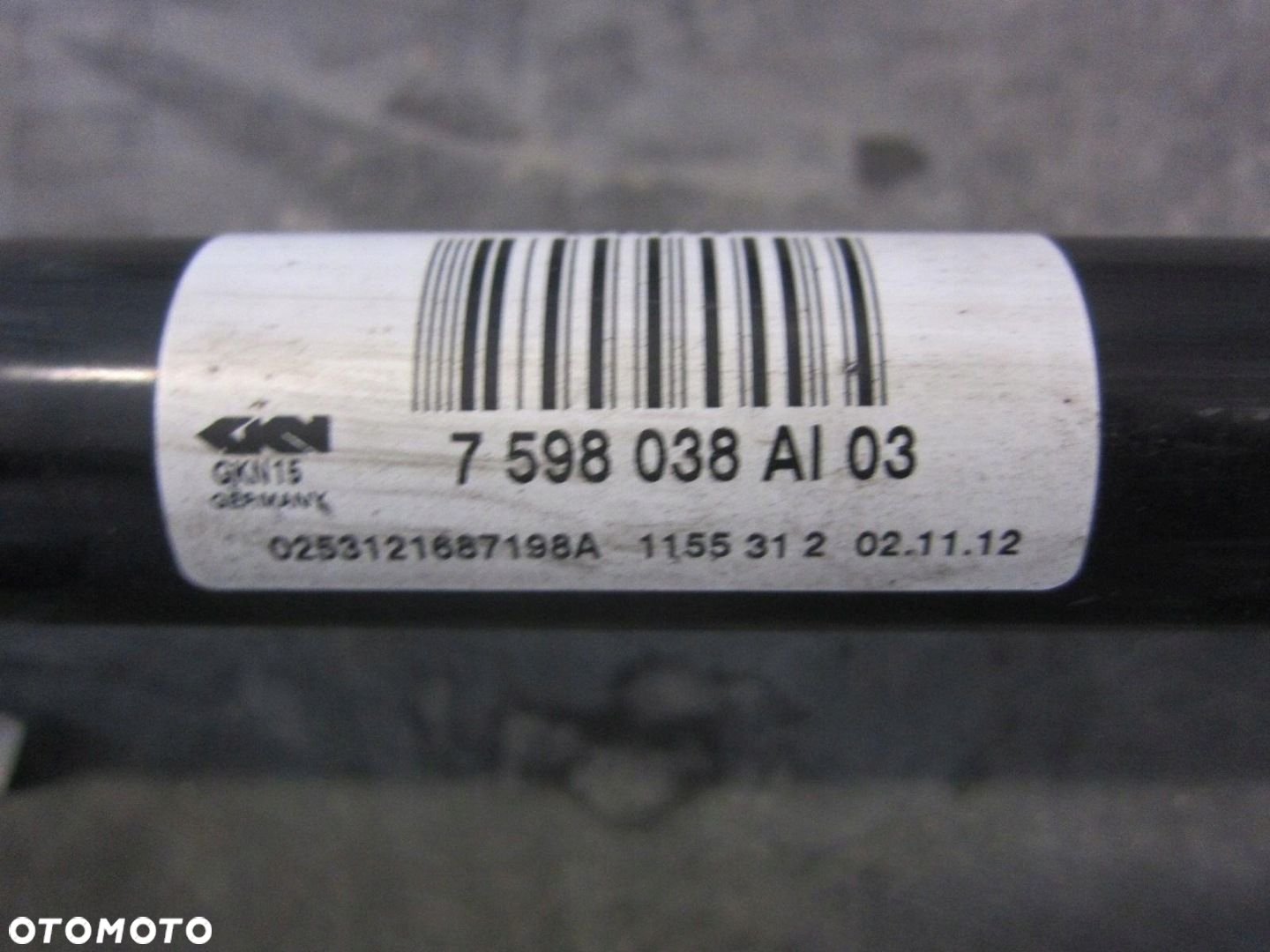 BMW X3 F25 N20 PÓŁOŚ TYLNA TYŁ PRAWA LEWA 7598038 - 5