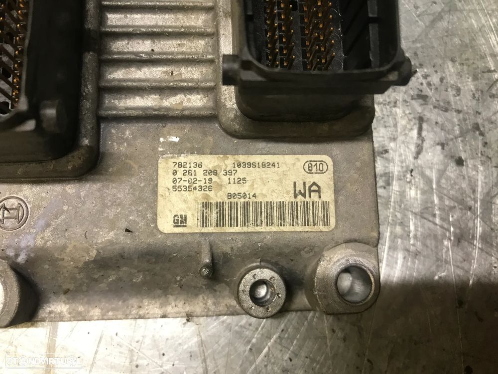 CENTRALINA DO  MOTOR OPEL AGILA 1.0i 0261208397 55354326 - 3