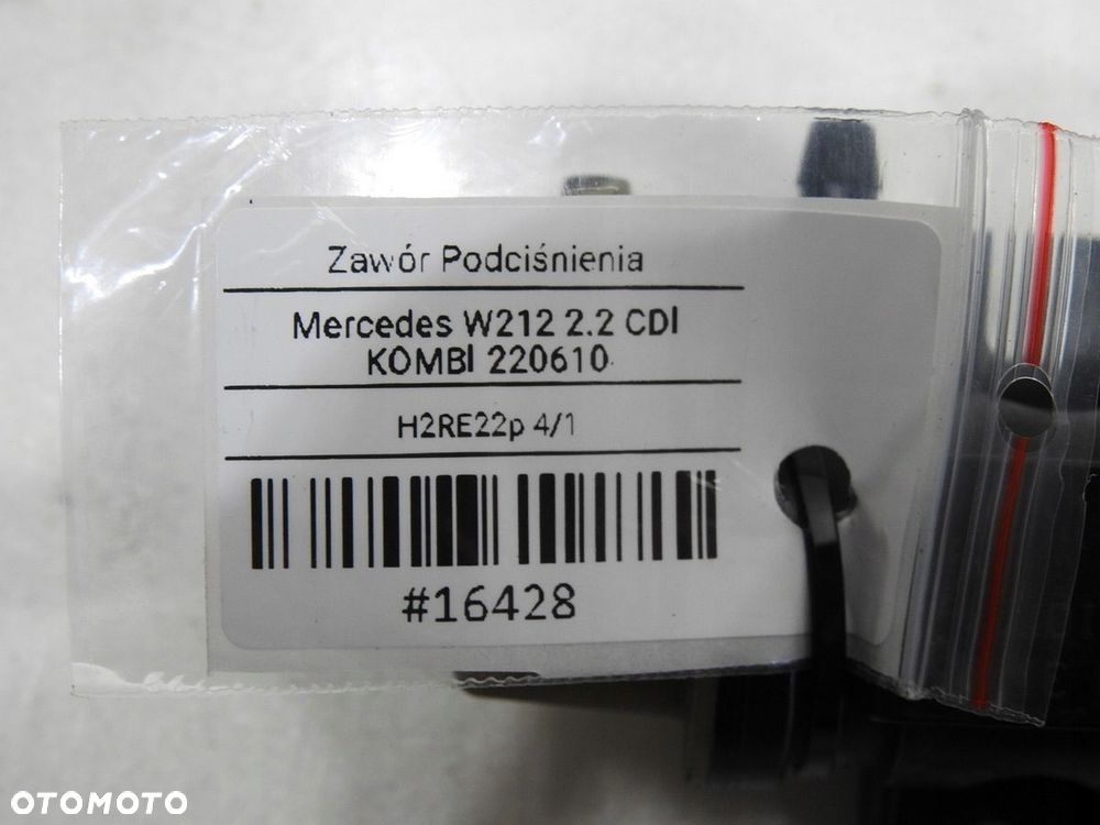 ZAWÓR PODCIŚNIENIA MERCEDES W212 2.2 CDI - 9