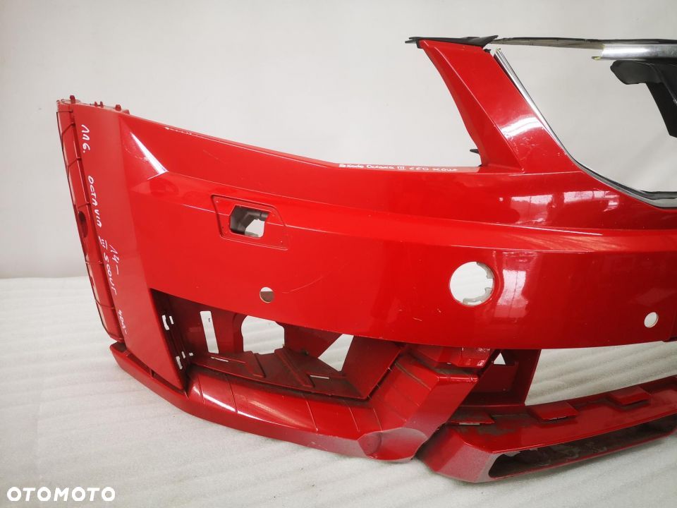 SKODA OCTAVIA III SCOUT ZDERZAK PRZEDNI PRZÓD CZERWONY NA SPRYSKI + 4 X PDC nr aukcji nz116 - 4