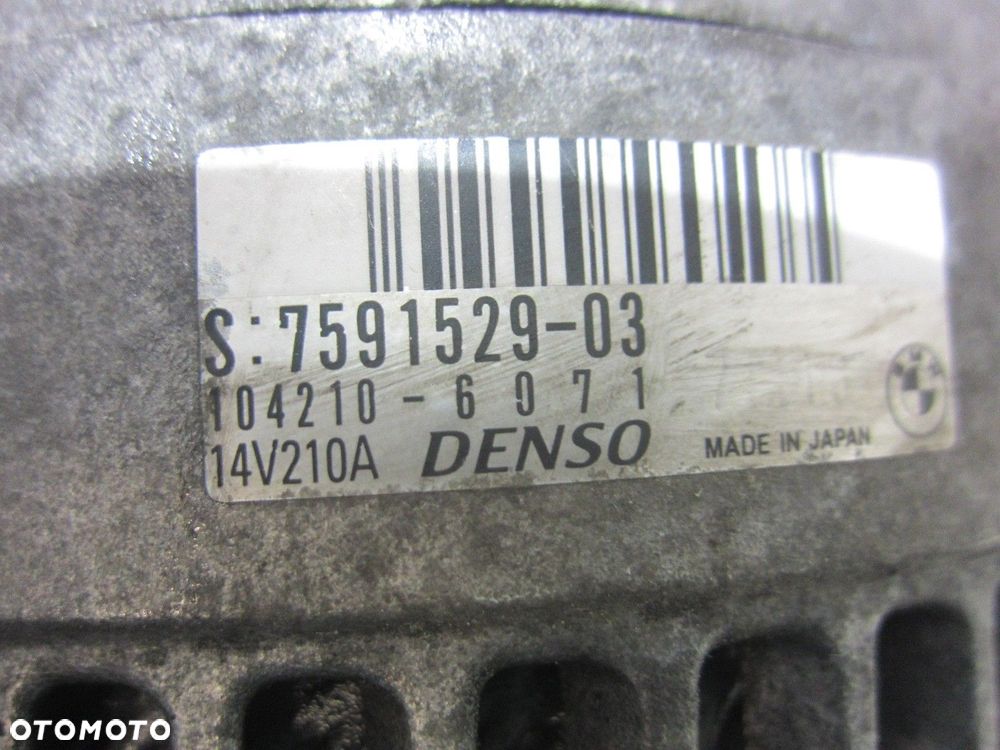 BMW X3 F25 N55 E70 X5 F20 X3 F25 7591529 ALTERNATOR SILNIKA 12317591529 210 - 6