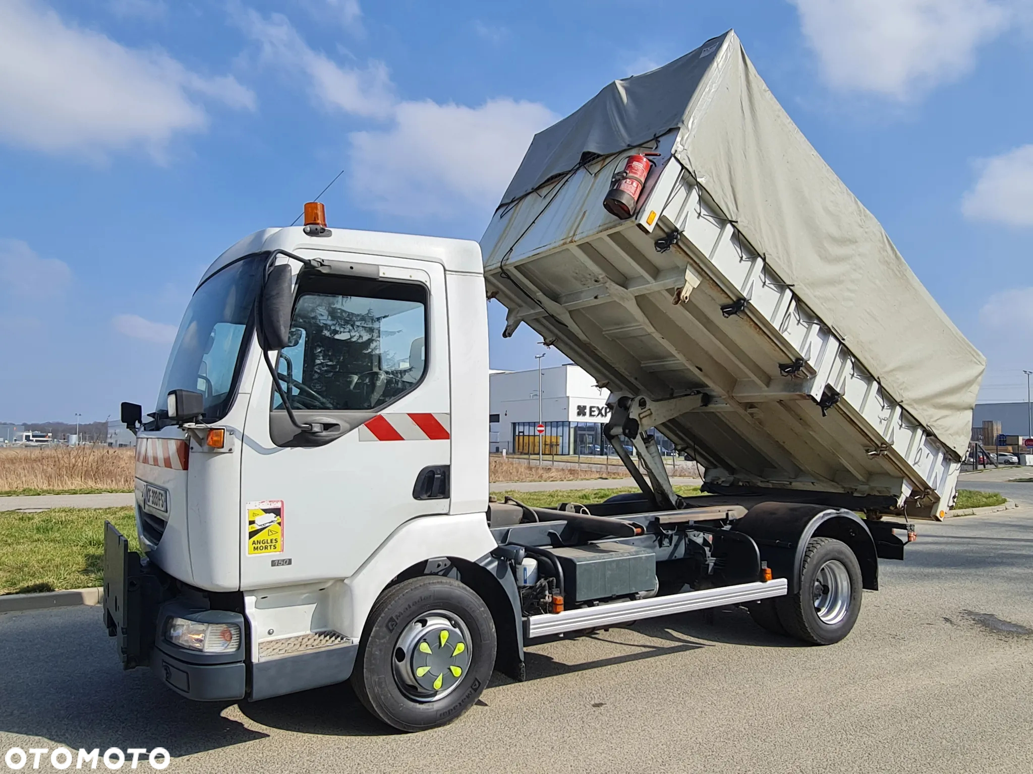 Renault Midlum Wywrotka 3 str Czołownica Specjalny Tylko 116 tys km Plandeka - 9