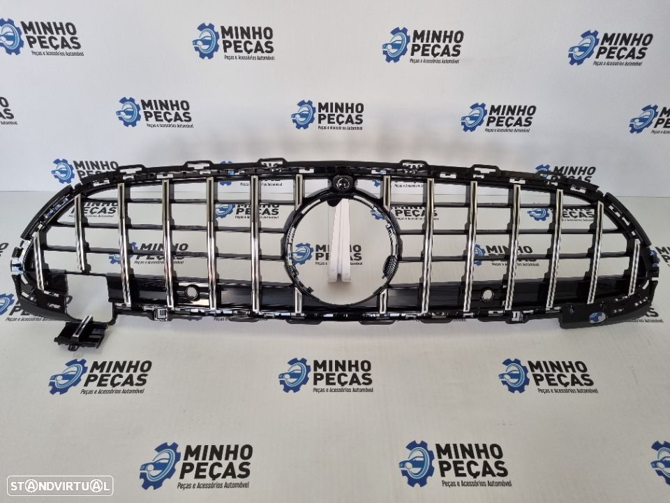 Grelha Frontal Mercedes Novo Class C (W206) GTR Cromada/Preta - 2