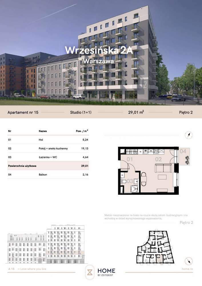 Studio| 0% prowizji| Nieumeblowane| Od zaraz| Metro M2| Widok