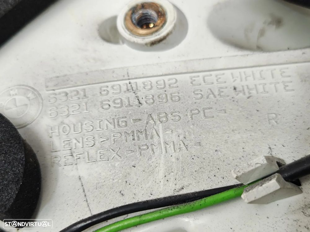 Farolim LED Tras Traseiro Esquerdo Direito Original BMW Serie 6 LCI E63 Coupe E64 Cabrio 6911892 6911891 2003 - 2010 - 13