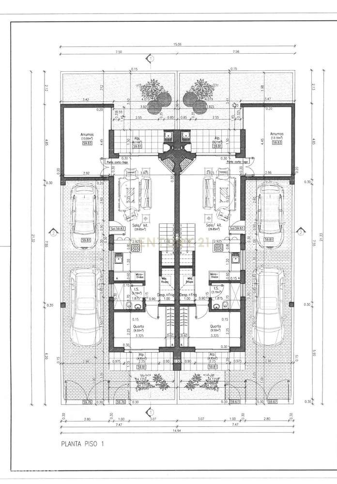 Moradia T3 Geminada em construção - Fernão Ferro - Grande imagem: 3/3