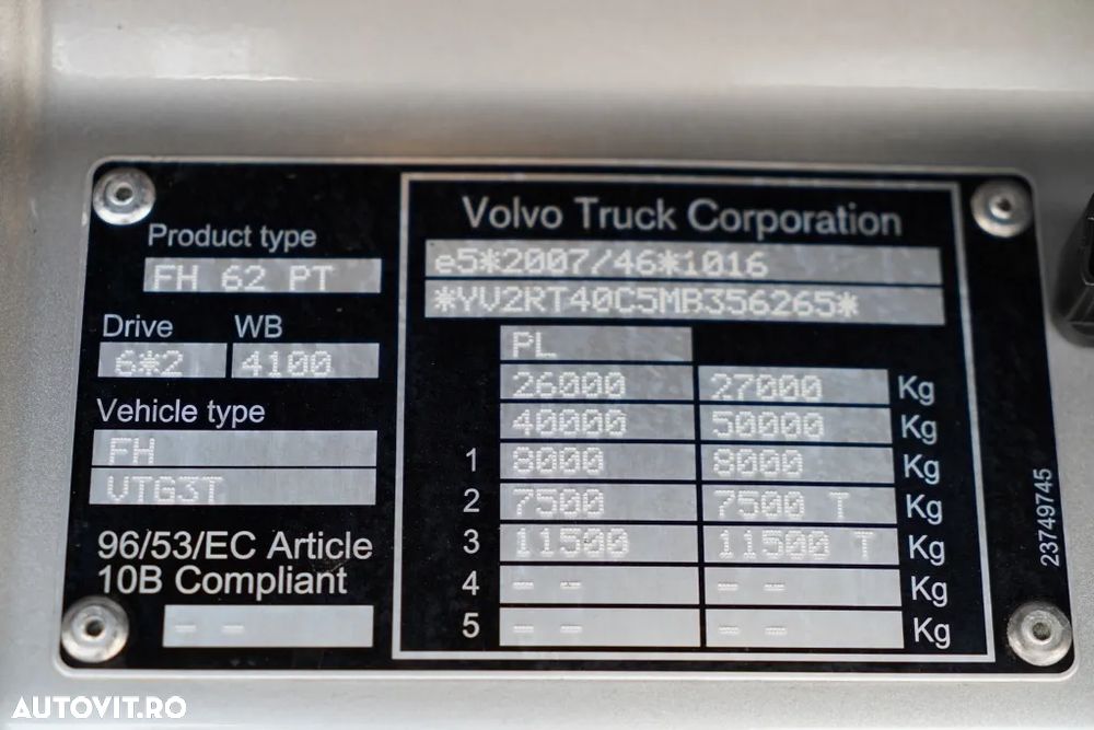 Volvo FH 500 / PUSHER 6 x 2 / 2021 / EURO 6 - 38