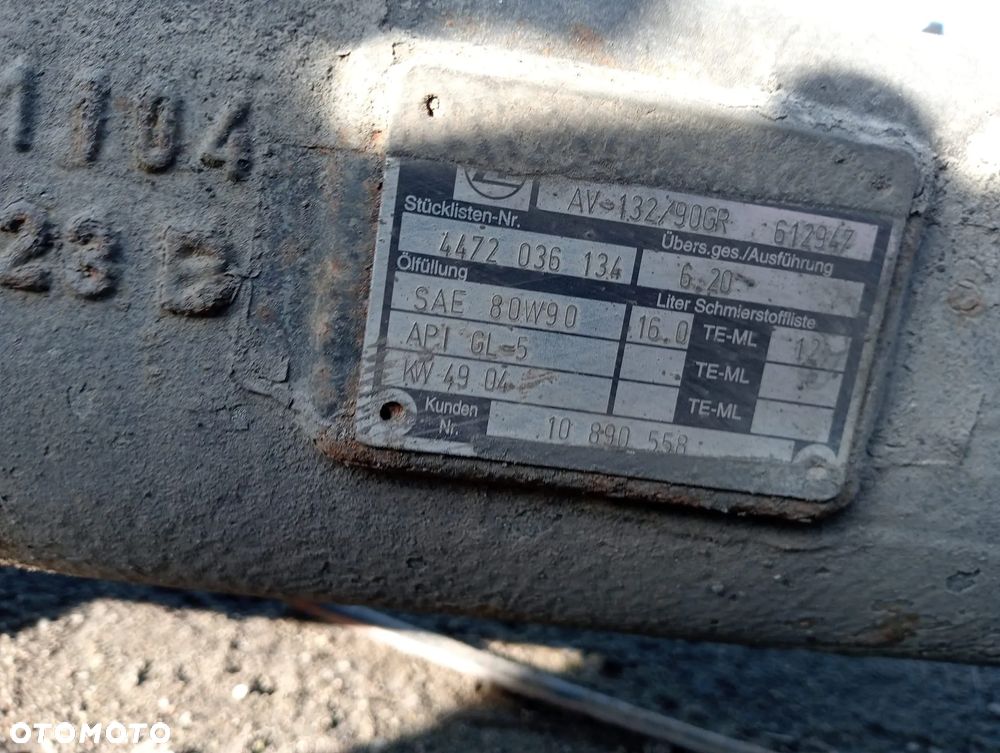 Tylny most av132/90 - 2