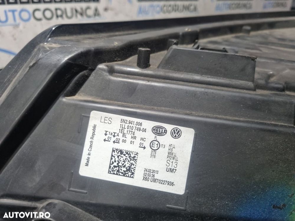 Far Dreapta Volkswagen Tiguan 5N Facelift 2011 - 2015 SUV 4 Usi (1071) Fara xenon Cleme ... - 3