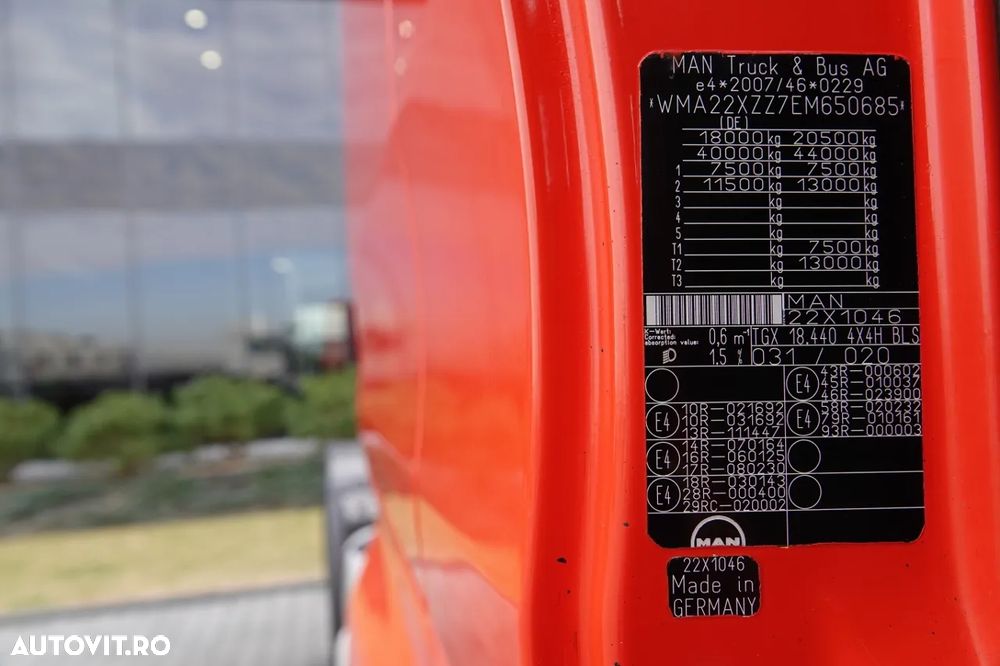 MAN TGX 18.440 / RETARDER / ANVELOPE 100% / EURO 6 / IMPORTAT / DUPA CONTRACTUL DE SERVICE - 35