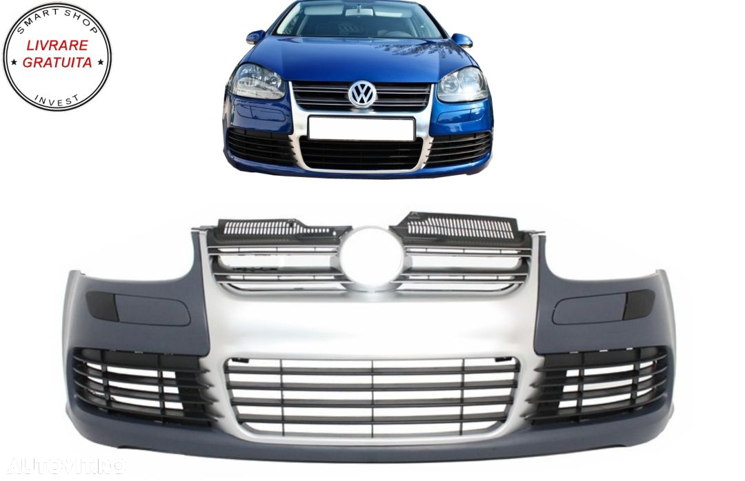 Bara Fata VW Golf V 5 (2003-2007) Jetta (2005-2010) R32 Aluminiu Look- livrare gratuita - 6