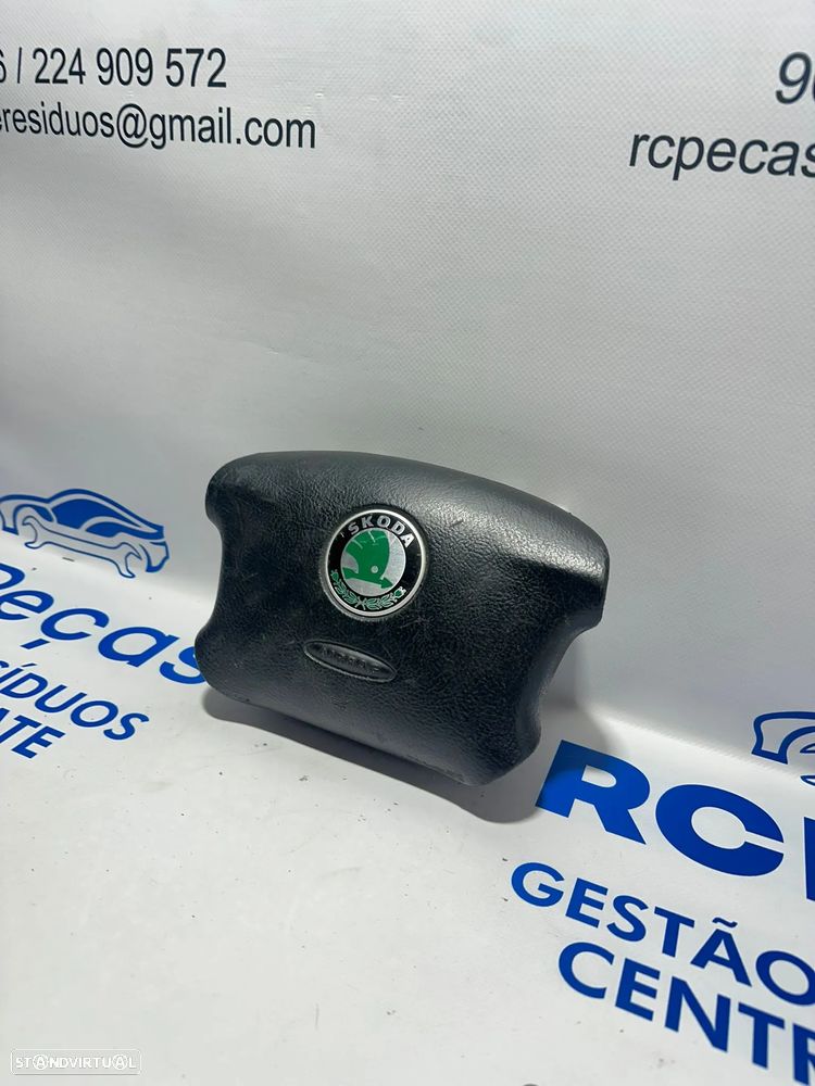 .Airbag Volante Guiador Original Skoda Octavia MK1 MK2 1U0880201K 1996 - 2013 - 3