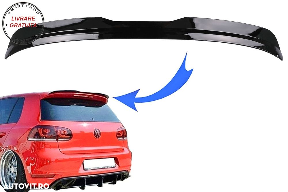 Eleron Luneta Add On VW Golf 6 Hatchback (2008-2012) GTI Design Negru Lucios- livrare gratuita - 6