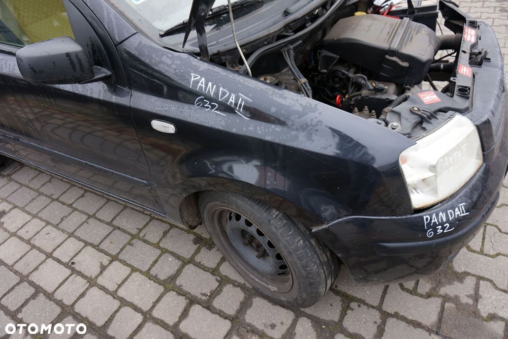 BŁOTNIK PRZEDNI PRAWY PANDA II 632  CZARNY FIAT 2003-2012 - 1