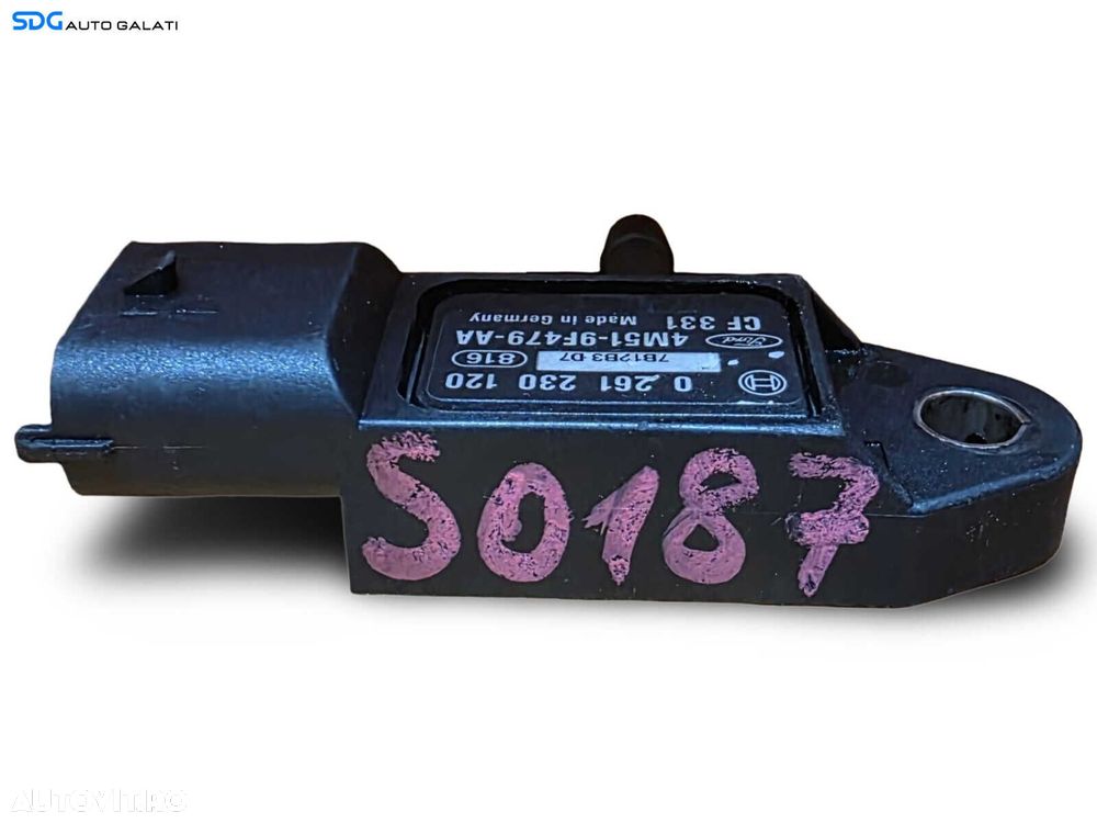 Senzor Presiune Gaze Evacuare Ford Mondeo 4 1.8 TDCi 2007 - 2015 Cod 0261230120 4M51-9F479-AA  [S0187] - 3