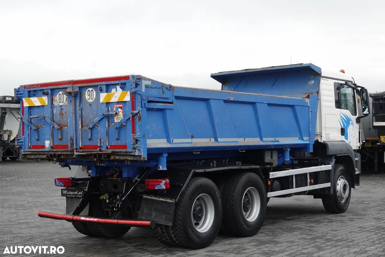 MAN TGS 26.360 / 6x4 / 2 FETE TIPPER / HYDROBRA / BORDMATIC / IMPORTAT - 10