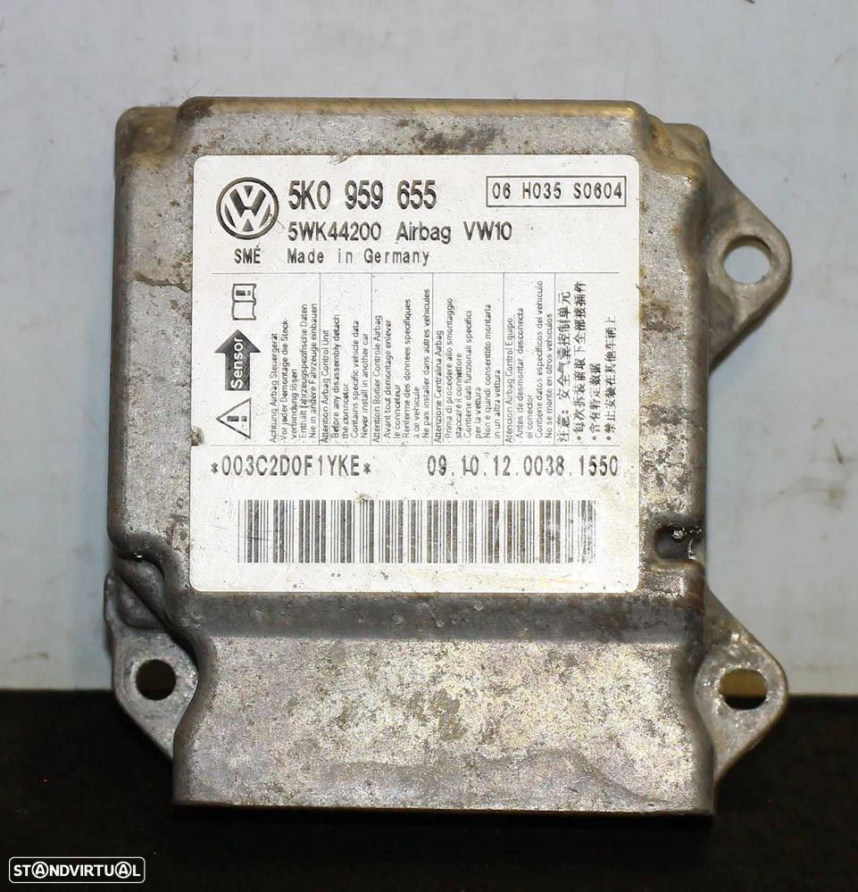 CENTRALINA DE AIRBAG VW GOLF VI - 2